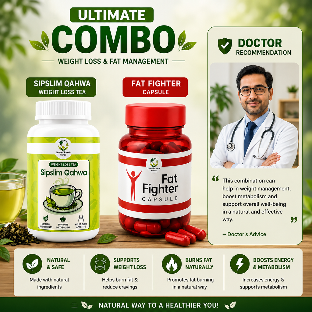 Fat Fighter Capsule + Sipslim Qahwa (Weight Loss Duo)