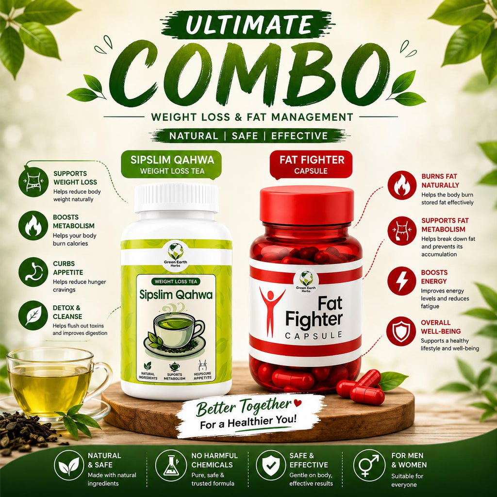 Fat Fighter Capsule + Sipslim Qahwa (Weight Loss Duo)
