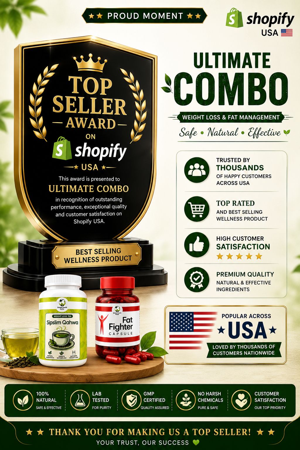 Fat Fighter Capsule + Sipslim Qahwa (Weight Loss Duo)